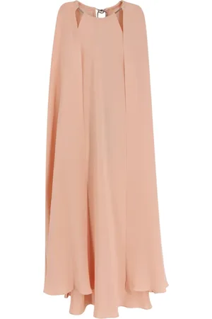 Max Mara Kjole, Dame, Lyserød, S, Lyserød silkekjole med metaldetalje