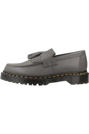 Dr. Martens Sko, Dame, Grå, 37 EU, Tyl, Klassiske Loafers Adrian Style