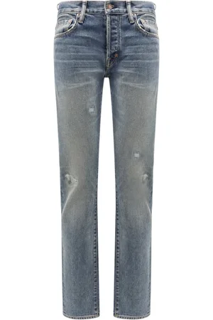 Tom Ford Jeans, Herre, Blå, W31, Bomuld, Blå Jeans med knaplukning