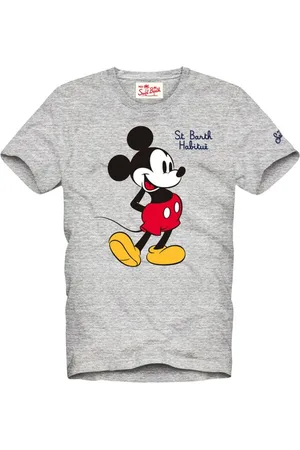 MC2 SAINT BARTH Top, Herre, Grå, L, Mickey Cotton T-Shirt