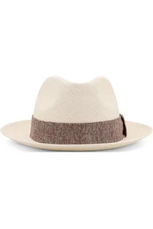 Kiton Tilbehør, Herre, Hvid, M, Hvide hatte med broderet logo