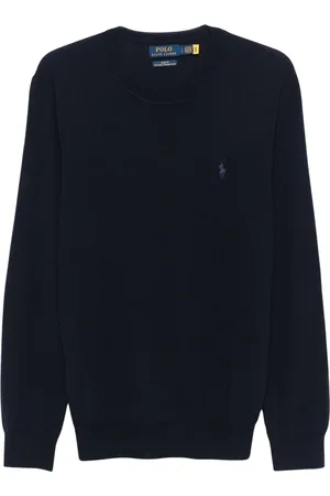 Ralph Lauren Strik, Herre, Blå, M, Hunter Navy Pullover Sweater