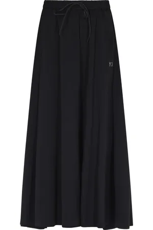 Y-3 Nederdel, Dame, Blå, XS, Uld, Stilfulde Nederdele Kollektion