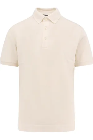 Ermenegildo Zegna Top, Herre, Hvid, M, Bomuld, Hvide T-shirts og Polos Regular Fit