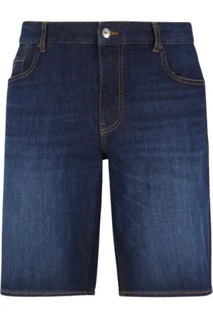 Armani Exchange Shorts, Herre, Blå, W30, Uld, Stilfulde Herrebukser