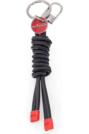 Kiton Tilbehør, Herre, Sort, ONE SIZE, Læder, Sort Tilbehør Metal Charm Italien Læder