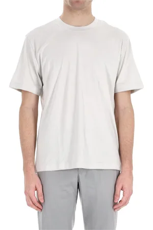 ELEVENTY Top, Herre, Hvid, M, Bomuld, Afslappet herre T-shirt og Polo