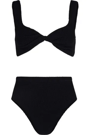 Hunza G Badetøj, Dame, Sort, ONE SIZE, Uld, Stilfuldt Bikini Badetøj