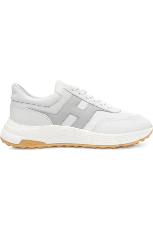 Hogan Sko, Herre, Hvid, 41 1/2 EU, Læder, Hvide Hyperlight Sneakers med Memory Foam