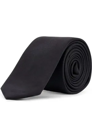 Dolce & Gabbana Tilbehør, Herre, Sort, ONE SIZE, Sort silkeslips med logomærke