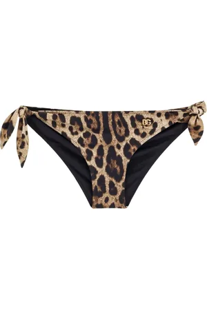 Dolce & Gabbana Badetøj, Dame, Flerfarvet, L, Havtøj Plettet Dyreprint