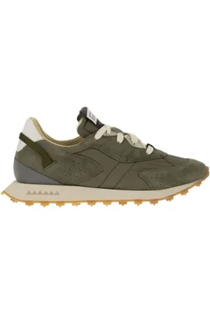 RUN OF Sko, Herre, Grøn, 44 EU, Læder, Grønne Piuma Sneakers Håndlavet i Italien