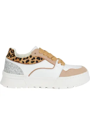 GAËLLE Sko, Dame, Flerfarvet, 38 EU, Læder, Dyreprint Læder Sneakers