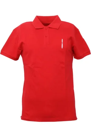 Bomboogie Top, Herre, Rød, S, Uld, Rød Pique Kortærmet T-shirt