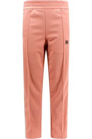 Palm Angels Bukser, Herre, Lyserød, XL, Polyester, Rosa Bukser med Sidelinjer