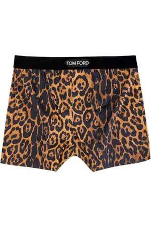 Tom Ford Undertøj, Herre, Flerfarvet, M, Animal Print Velvet Waistband Undertøj