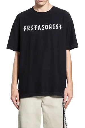 44 Label Group Top, Herre, Sort, M, Uld, Sort Antagonist Jersey T-shirt