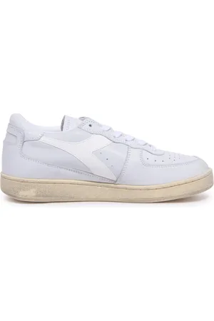 Diadora Sko, Dame, Hvid, 38 EU, Uld, Vintage Lav Top Kurv Sneakers