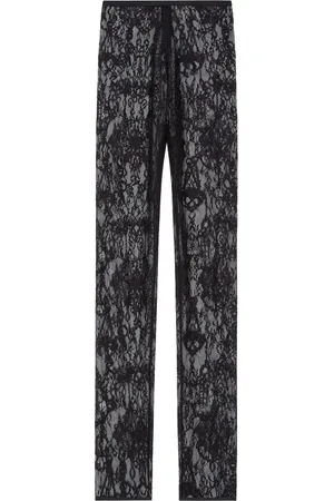 Givenchy Bukser, Dame, Sort, XS, Sorte elastiske taljebukser