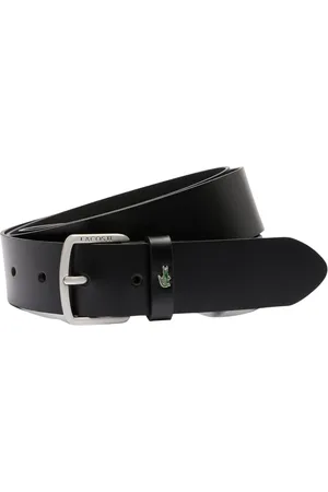 Lacoste Tilbehør, Herre, Sort, ONE SIZE, Læder, Kernekollektion Herre Bælte Sort