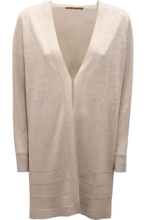 D.EXTERIOR Strik, Dame, , M, Linned, Linned/Lurex Cardigan Made in Italy