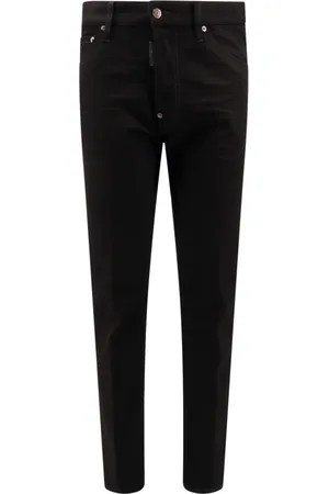 Dsquared2 Jeans, Herre, Sort, S, Bomuld, Sorte Jeans med Italiensk Håndværk