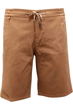 Berwich Shorts, Herre, Brun, M, Italienske Jogger Shorts i Khaki
