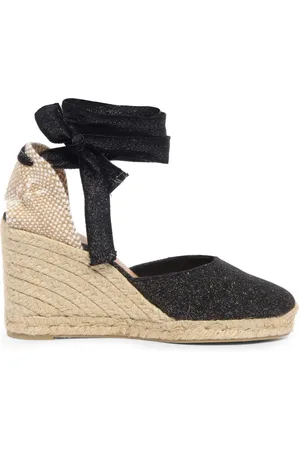 Castaner Sko, Dame, Sort, 40 EU, Uld, Sort og Guld Kile Espadriller