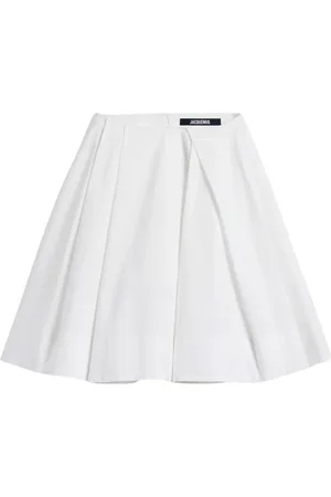 Jacquemus Nederdel, Dame, Hvid, M, Bomuld, Hvid Salon Nederdel