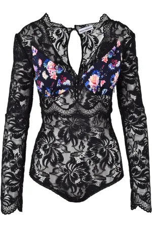 Paco rabanne Top, Dame, Sort, L, Polyester, Elegant Body med Polyester og Elastan