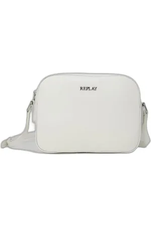 Replay Taske, Dame, Hvid, ONE SIZE, Uld, Struktureret Polyurethan Håndtaske til Kvinder