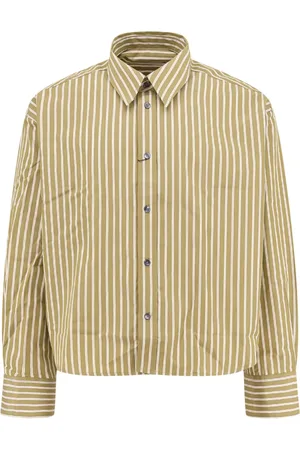 Ami Skjorte, Herre, Grøn, S, Bomuld, Grøn Button-Up Skjorte