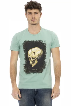 Trussardi Top, Herre, Grøn, L, Kortærmet Rund Hals T-shirt