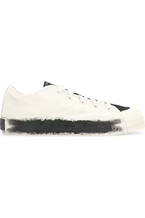 Y-3 Sko, Herre, Hvid, 43 1/2 EU, Bomuld, Lav-top Bomuld Sneakers