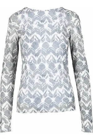 Patrizia Pepe Top, Dame, Flerfarvet, L, Polyester, Elegant T-shirt med elastanblanding