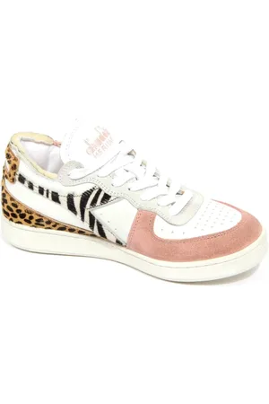 Diadora Sko, Dame, Flerfarvet, 36 1/2 EU, Læder, Læder Basket Sko Savannah