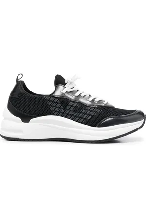 Emporio Armani Sko, Dame, Sort, 36 EU, Polyester, Sneakers