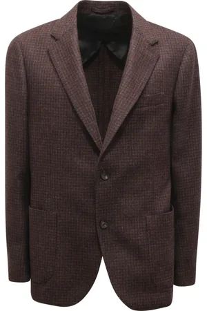 LARDINI Jakke, Herre, Brun, XL, Uld, Uld/Kashmir Jakke, Lavet i Italien