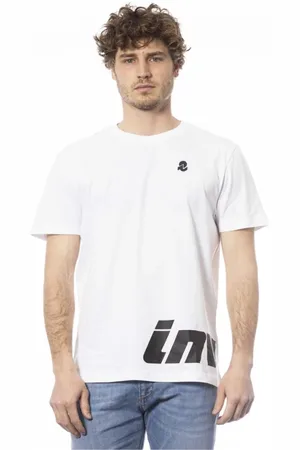 Invicta Top, Herre, Hvid, S, Logo Print Rund Hals T-Shirt