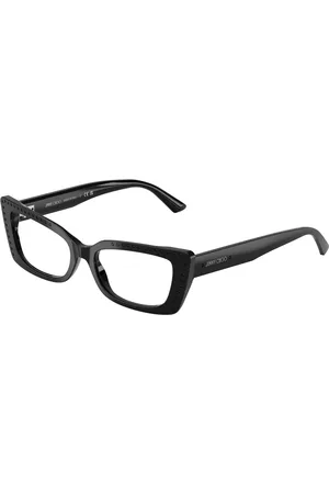 Jimmy Choo Tilbehør, Dame, Sort, 53 MM, Uld, Stilfulde Briller i Sort Farve