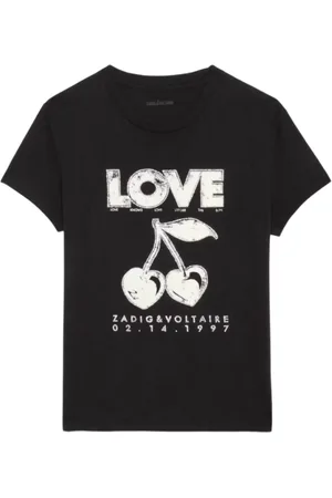 Zadig & Voltaire Top, Dame, Sort, M, Sorte T-shirts og Polos