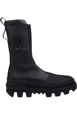 Moncler Sko, Dame, Sort, 37 EU, Læder, Salix Læderstøvler
