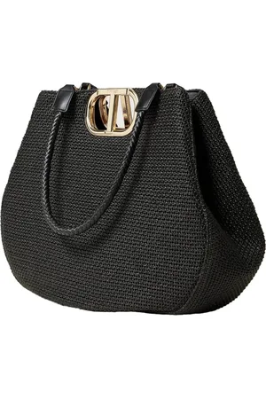 Twin-Set Taske, Dame, Sort, ONE SIZE, Uld, Elegant Sort Tote Taske