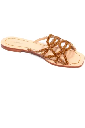 Maliparmi Sko, Dame, Brun, 36 EU, Perler slides sandal Capri cuts