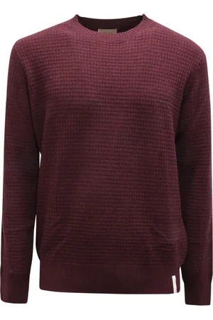 BROOKSFIELD Strik, Herre, Lilla, XL, Uld, Uldtrøje Blomme Model 203F.k038