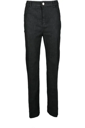 Max Mara Jeans, Dame, Sort, XL, Bomuld, Stilfulde Jeans med Bomuldsblanding