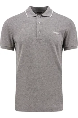 Ermenegildo Zegna Top, Herre, Grå, S, Bomuld, Grå T-shirts og Polos med Korte Ærmer