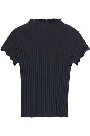 Filippa K Top, Dame, Sort, XS, Rib Cap Sleeve Top