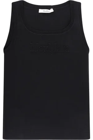 Max Mara Top, Dame, Sort, S, Sorte T-shirts og Polos med Logo