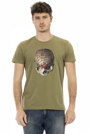 Trussardi Top, Herre, Grøn, M, Uld, T-shirts